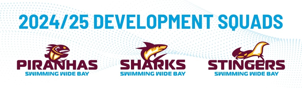 Swimming Wide Bay Development Squad Banner 2024-25